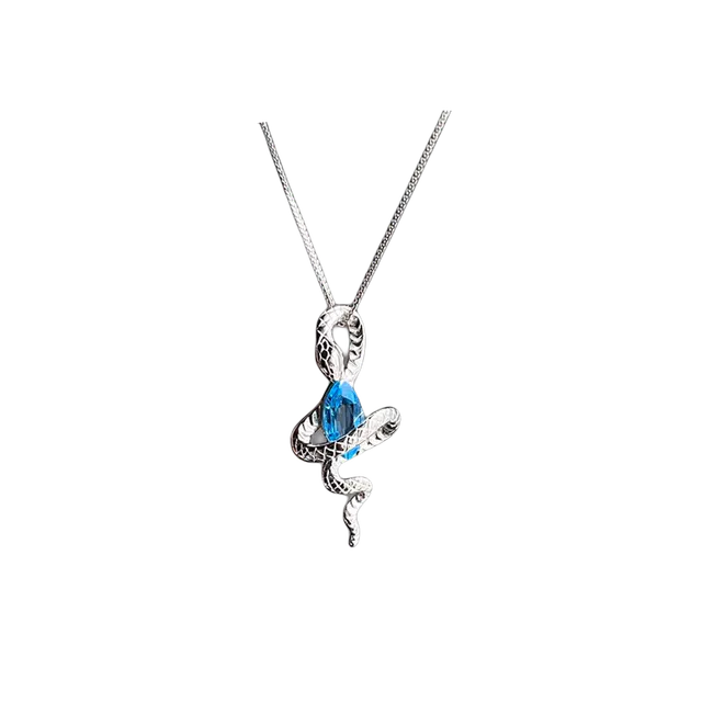 迈奇的礼物 镶嵌好运自然天然托帕石项链 女款