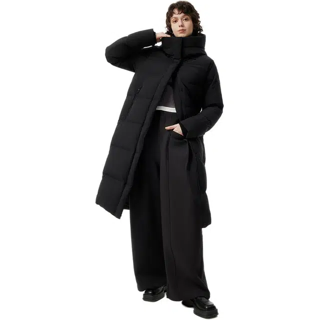 坦博尔 休闲连帽双门襟厚款羽绒服 女款