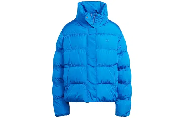 adidas Originals Short Vegan Puffer Jacket Blue