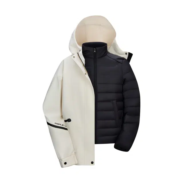 鸭鸭 时尚一衣三穿连帽羽绒服 女款