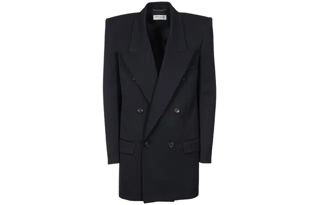 Saint Laurent SS23 Double-Breasted Jacket Black