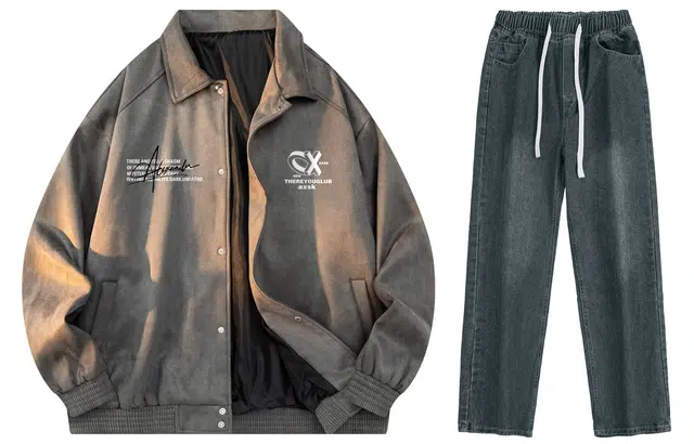 A.X.S.K Coach Jacket Set