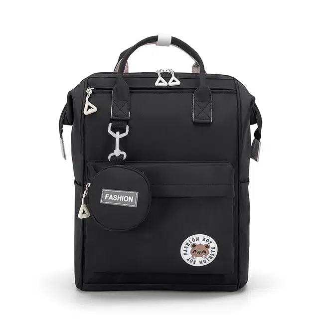 恒源祥 春夏季简约旅行休闲纯色 聚酯纤维 双肩包 女款 多色