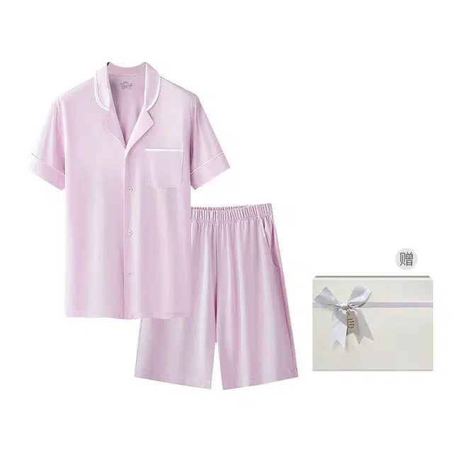 对你的私语 凉感薄款可外出短袖家居服夏季睡衣礼盒 女款