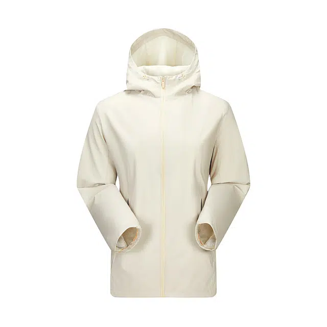 美特斯邦威 华夏之壳-风系列 百搭纯色连帽拉链长袖夹克外套 女款