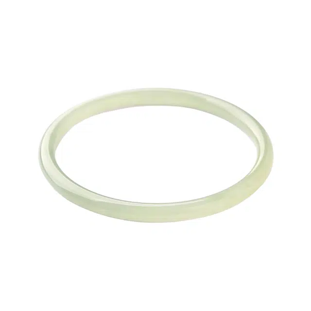 迈奇的礼物 好运自然女神恋爱天然和田玉晴水正品官方青海料 手镯 青白玉 女款