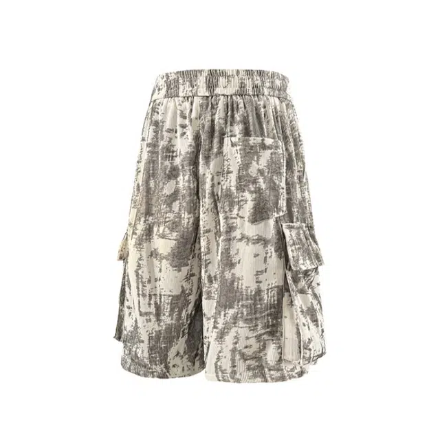 加荣 潮牌美式高街休闲裤大口袋工装短裤 男女同款