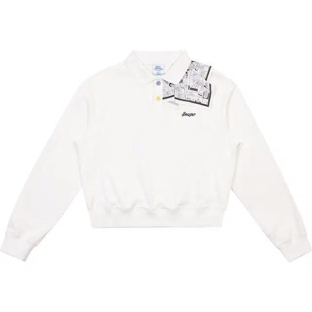 BEASTER x WOODY Polo Shirt White