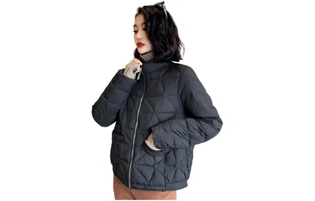 鸭鸭 通勤简约宽松羽绒服 女款