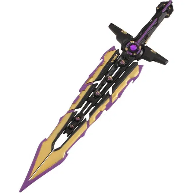 天予小镇 瓦罗兰特 无畏契约兵器混沌大剑合金玩具 成品模型