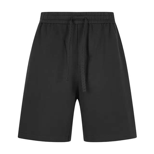 速写 纯色简约宽松直筒夏季休闲短裤 男款