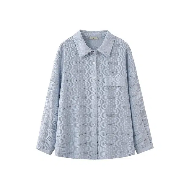 云妃秀 大码女装衬衫拼接百搭韩版通勤显瘦上衣时尚休闲微胖减龄 女款