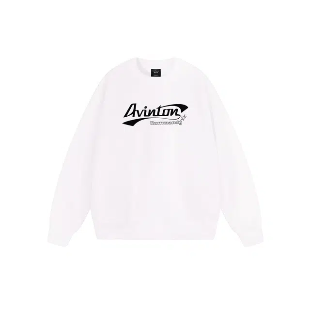 麓蔓蒂 字母印花宽松舒适套头长袖卫衣 男女同款