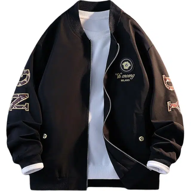 曲韩 飞行员春秋季三防棒球潮流痞帅休闲宽松褂子夹克外套 男女同款