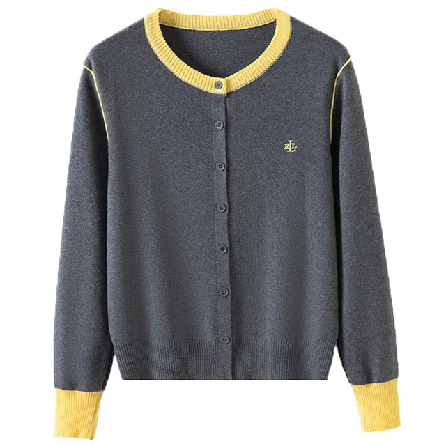 曲韩 圆领软糯高级感超火针织衫 女款