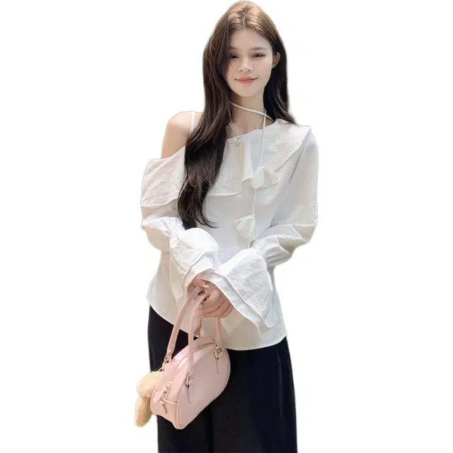 沐晓欣 气质时尚百搭长袖衬衫 女款