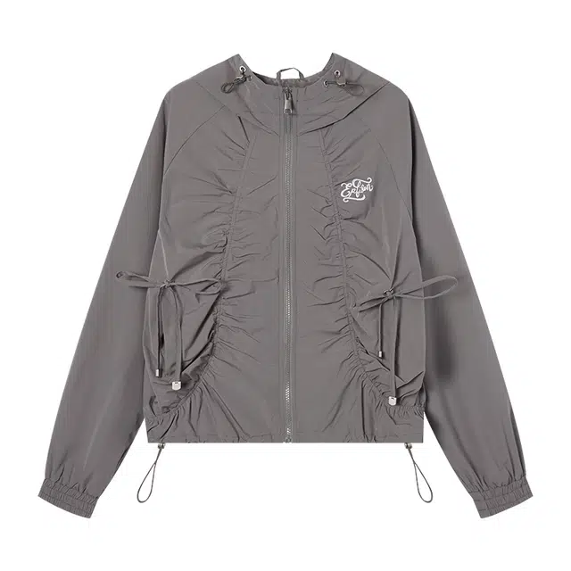 EPTISON Woman Embroidered Hoodie Jacket