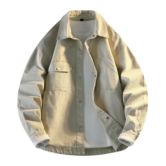 曲韩 美式复古百搭宽松休闲夹克外套 男女同款