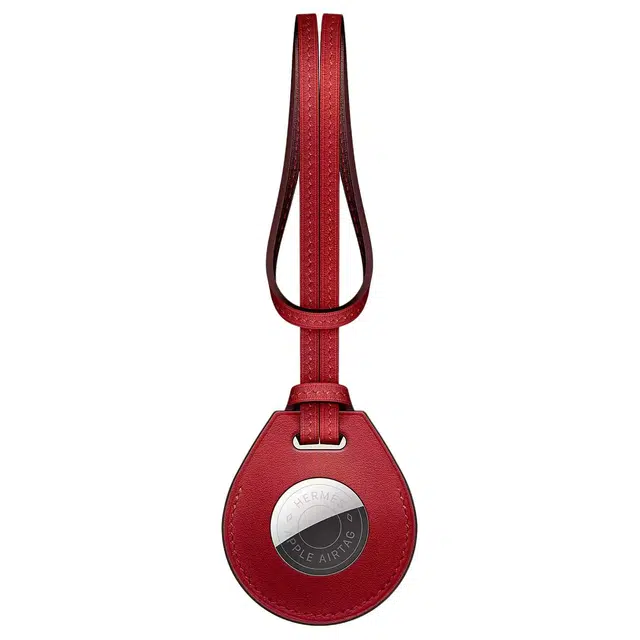 HERMES Apple AirTag Clou de Selle Jaune d'Or Swift