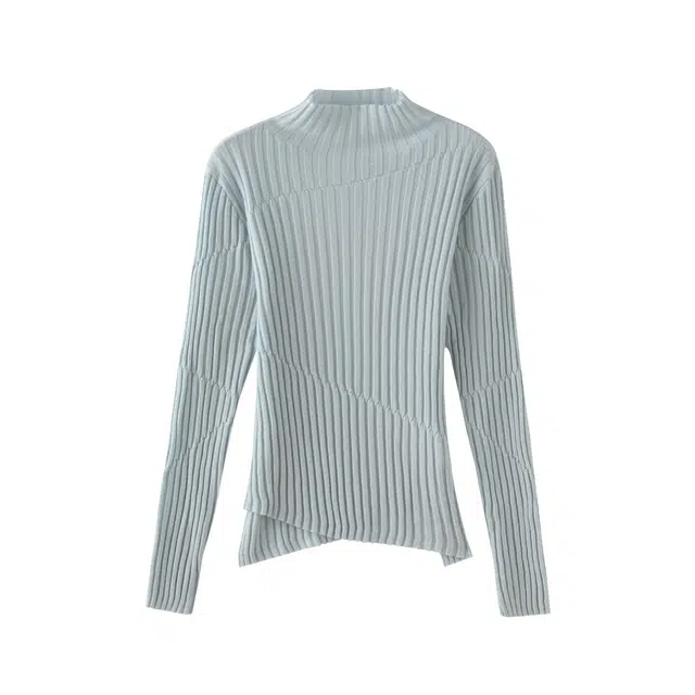 花栗鼠小姐 温柔底牌 简约舒适洋气半高领内搭可外穿针织衫 女款