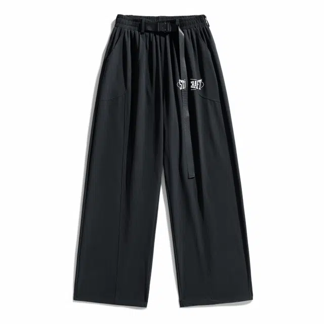 星际者 复古美式宽松舒适垂感简约百搭无性别主义休闲裤 男女同款