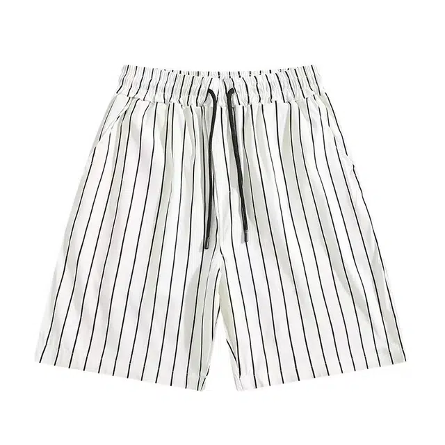 寻星记 法式慵懒风亲肤透气时尚百搭五分裤休闲短裤 男女同款