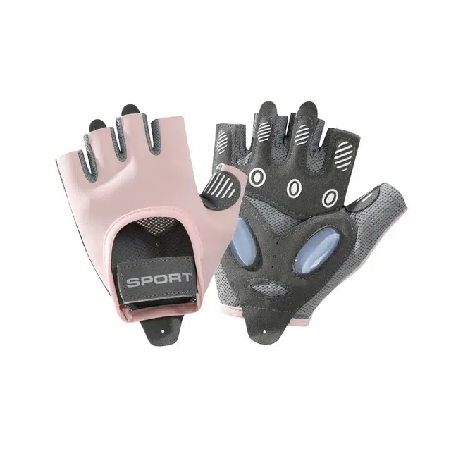 南极人 半指防起茧户外骑行防滑耐磨减震攀岩运动器械撸铁跳绳单杠透气 薄款 健身手套 女款