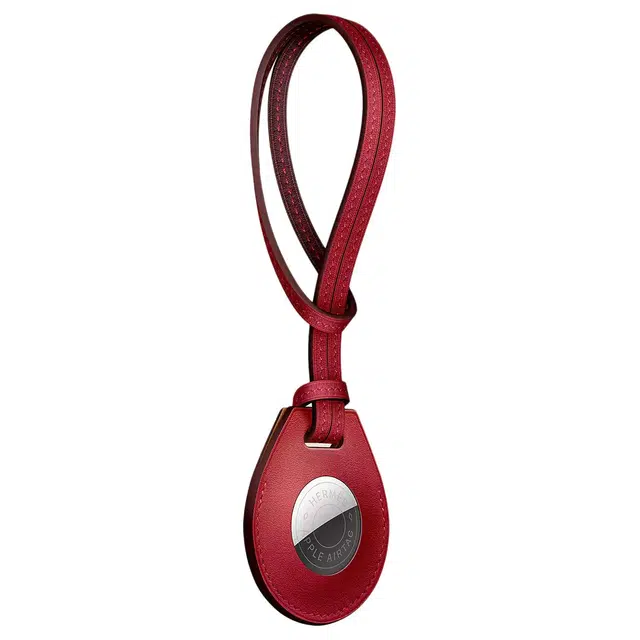 HERMES Apple AirTag Clou de Selle Jaune d'Or Swift