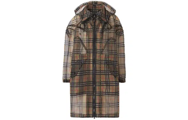 Burberry Vintage Check Hooded Coat