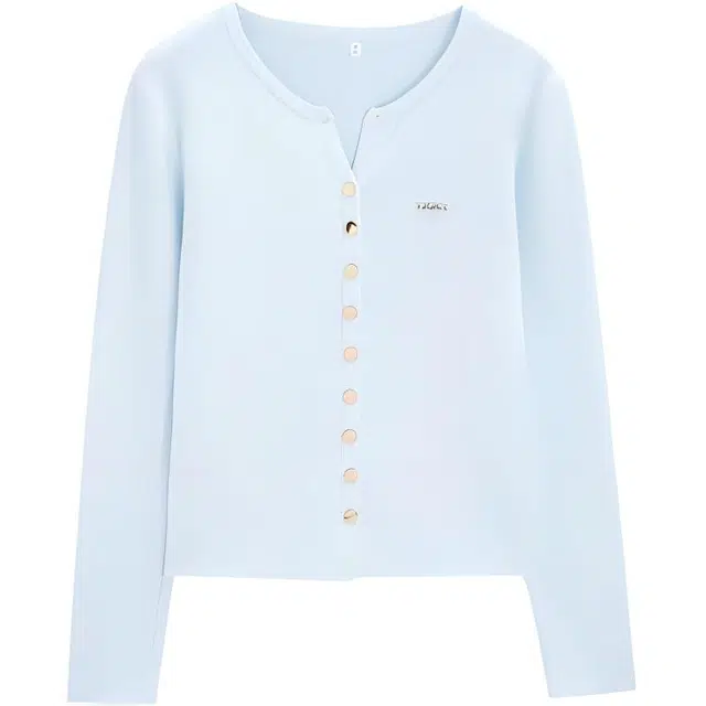 爱依服 圆领简约通勤针织衫 女款