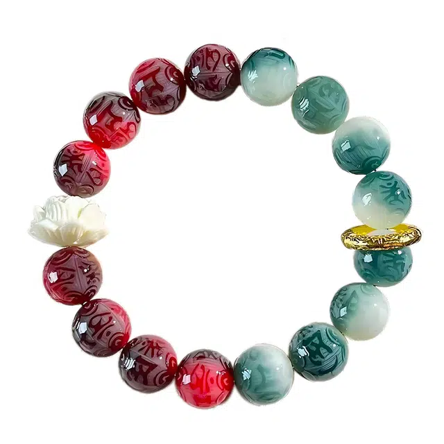 素于 九紫离火转运珠 考试考研上岸 新中式国潮文玩佛珠 招财纳福 小众轻奢高级感设计 好运连连 菩提根 手串 男女同款情侣款