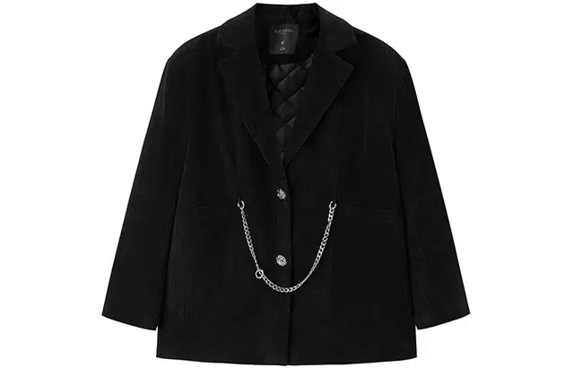 太平鸟女装 灯芯绒西装外套 女款