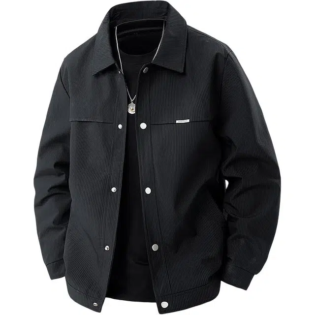 曲韩 休闲工装潮牌痞帅百搭挺括上衣夹克外套 男女同款