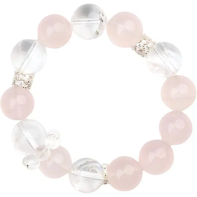 仙源 清新精致气质 可爱轻奢小众百搭高级感 招桃花早日脱单 招人缘运手饰 粉水晶 手串 男女同款情侣款