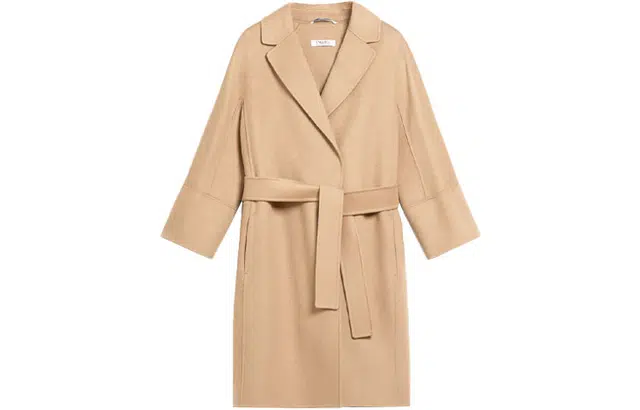 MaxMara Arona Wool Coat Light Brown