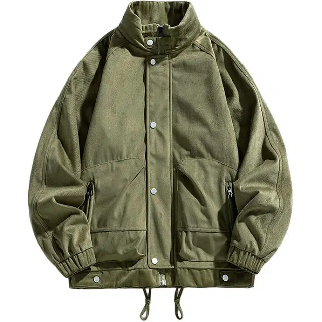 曲韩 立领外套春秋外套棒球服夹克 男女同款