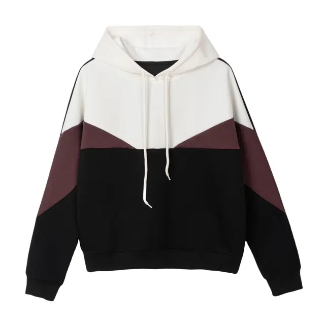 法文箱子 连帽套头长袖卫衣 女款