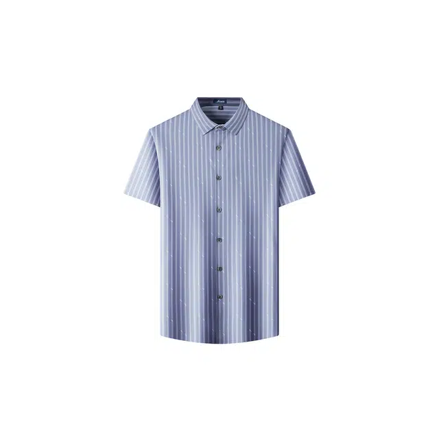 富铤 透气舒适时尚时髦潮流复古百搭短袖衬衫 男款