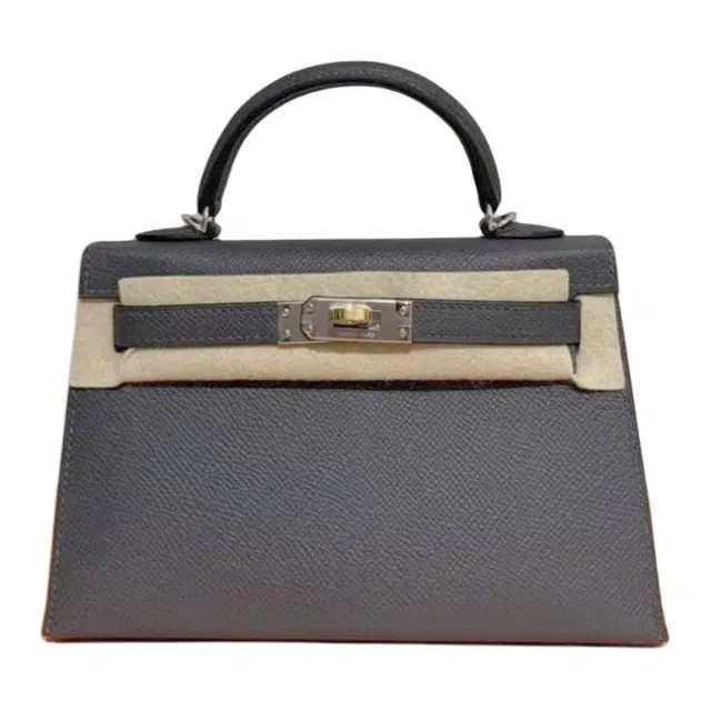HERMES Mini Kelly Epsom 85 Ardoise