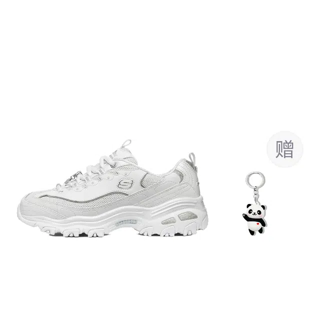 Skechers D'LITES 1.0 10th Anniversary Diamond Edition White Silver