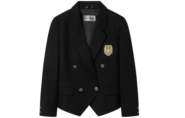 东鲸岁时记 纯色双排扣长袖西装外套 女款