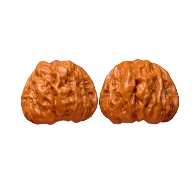 富珠汇 精选配对延庆老树皮质 金蟾蛤蟆头精品小众狮子头打底一对外皮坚固盘出富贵路财源滚滚好运 文玩核桃 把件 男女同款情侣款