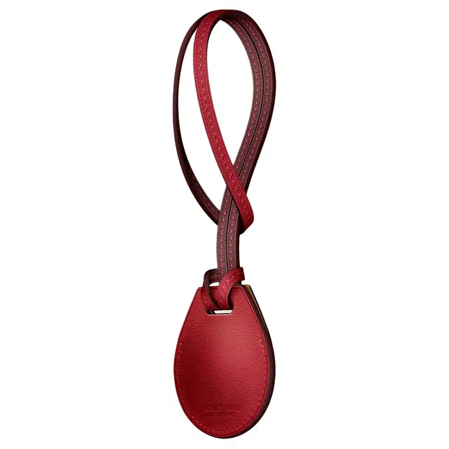 HERMES Apple AirTag Clou de Selle Jaune d'Or Swift