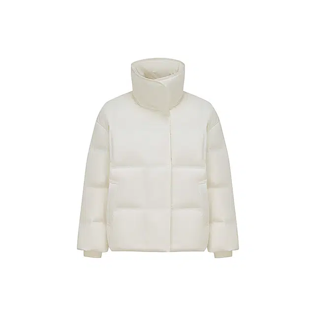 波司登 鹅绒立领短款厚款纯色面包服羽绒服 女款