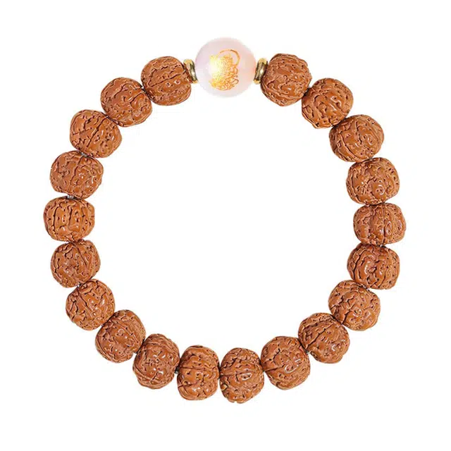 素于 国潮新中式单圈爆肉佛珠五路财神多子多福念珠轻奢高级感满满考试上岸盘玩饰品#好运配饰 金刚菩提 手串 男女同款情侣款