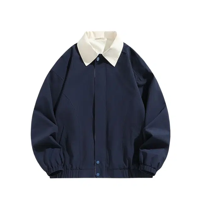 桴生 美式翻领潮牌复古宽松百搭休闲夹克外套 女款