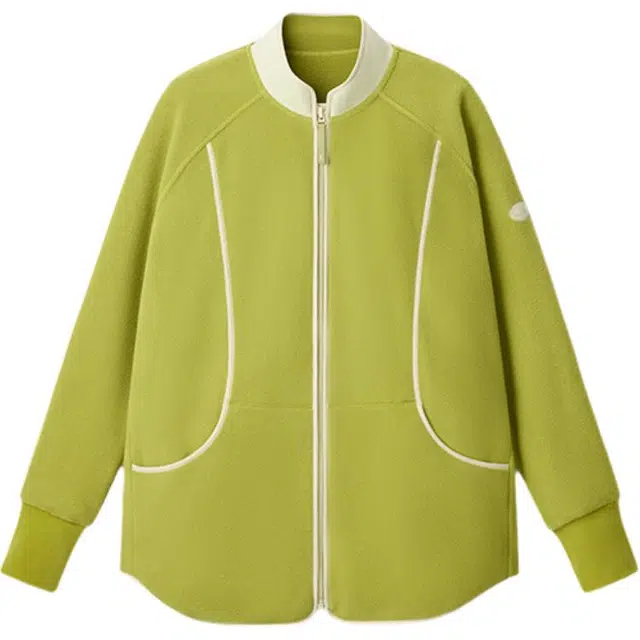 蕉下 双绒保暖轻盈柔软宽松万粒绒圆领宽松厚款夹克外套 女款