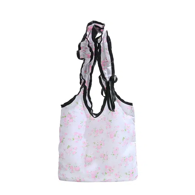 草丛喵喵喵 韩系时尚百搭休闲甜美碎花 尼龙 单肩包 常规 女款 多色