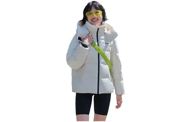 坦博尔 可脱卸帽短款加厚运动休闲拉链式长袖羽绒服 女款