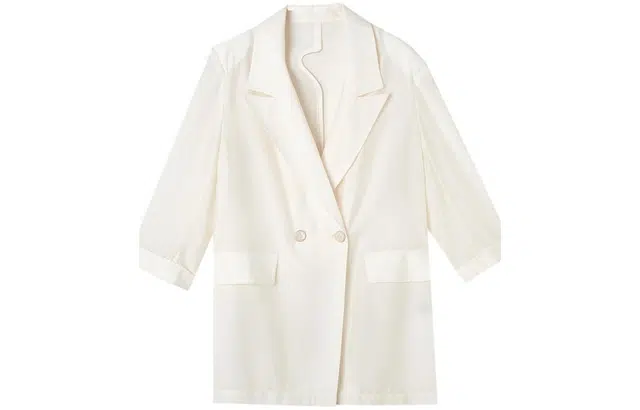 【dme】 纯色一粒扣七分袖西装 女款